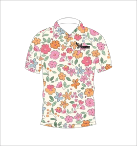 เสื้อโปโลพิมพ์ลายดอกไม้สำหรับผู้ชาย แขนสั้น สวมใส่สบาย เหมาะสำหรับฤดูร้อน เล่นกอล์ฟ น้ำหนักเบา มีปก แฟชั่น - Product Image 3