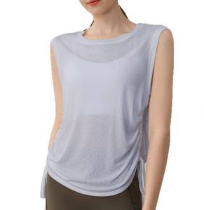 Chaleco Deportivo Estándar 100% Algodón para Mujer, Blusa sin Mangas de Secado Rápido y Transpirable, Top de Yoga y Entrenamiento, Totalmente Tejido - Product Image 5