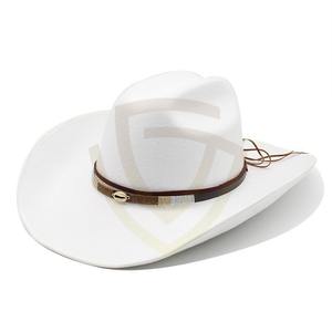 Sombrero de Vaquero Estilo Vintage Occidental de Cuero con Conchos de Latón, Personalizado OEM, Sombrero de Cuero Marrón para Hombre, Proveedor al por Mayor - Product Image 2