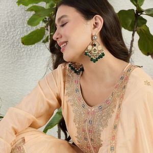 Ensemble haut et palazzo brodés en chinon de qualité supérieure avec dupatta brodée de créateur, tenue de soirée, prix de gros par Royal Exports - Product Image 2