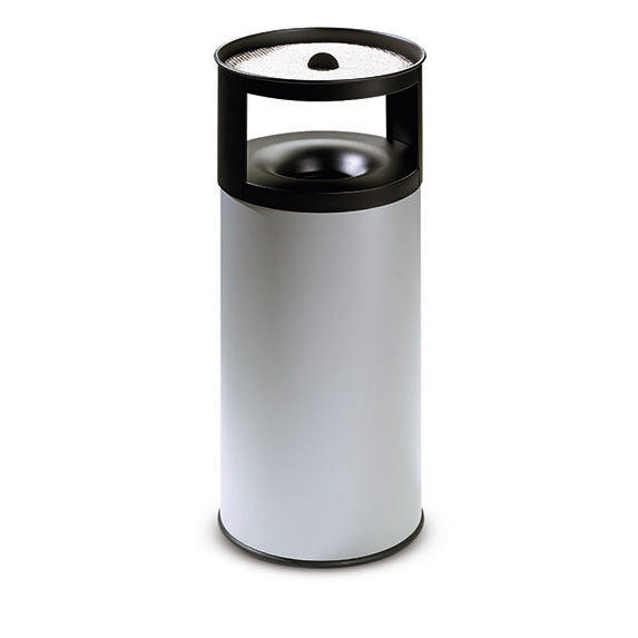 Florence 75 Ltr. Gray Combined Waste Bin Ashtray Product Category