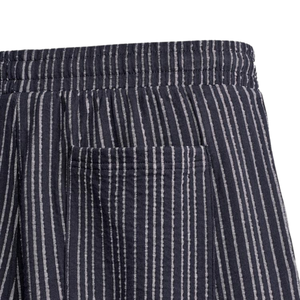 Pantalon décontracté pour homme à rayures, coupe droite, taille élastique, avec poches, personnalisable OEM, léger, style streetwear - Product Image 5