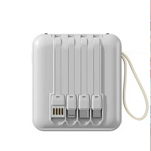Batería Externa de 10000mAh de Polímero de Litio con Cables Integrados, Puertos USB-C y USB para Cargar Teléfonos Inteligentes y Auriculares, Ideal para Regalos - Product Image 3