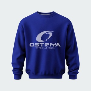 Sweat-shirt à col rond pour homme en coton 100% - Logo personnalisé - Tricot lourd d'hiver - Haute qualité - Product Image 4