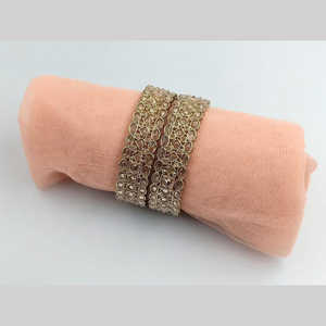 Gold Plated <b>Fine</b> <b>Jewelry</b> <b>Set</b> 11151714LC_2.4 with Crystal Stone Bangles - Product Image 1