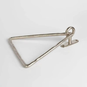 Anillo para toallas de hierro hecho a mano, acabado rústico, accesorio de baño montado en la pared, soporte de metal duradero para toallas de mano para uso diario - Product Image 1