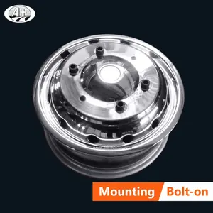 53016_16 X 6 Cubierta Simuladora de Rueda de Acero Inoxidable T304, Marca Compatible con Iveco Daily Heavy-Duty 2000 en Adelante - Product Image 4