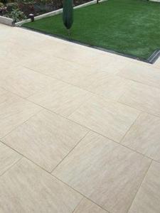 Dalles de pavage en grès couleur beige naturel moderne pour terrasse extérieure, allée de cour - Product Image 3