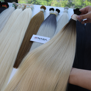 Precio al por mayor Extensiones de cabello a granel Cabello humano vietnamita Double Drown 100 gramos Todos los colores 20 pulgadas - Product Image 2