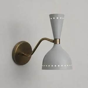 Applique murale en laiton de luxe avec abat-jour en verre alabastro, lumière de lecture LED, décoration de Noël, ambiance nocturne douillette - Product Image 5
