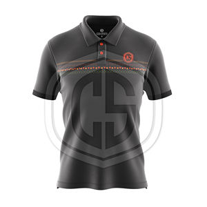 Camiseta Deportiva Polo de Manga Corta con Estampado Personalizado, Secado Rápido, Transpirable, Cuello Polo, Ropa para Pickleball para Hombre - Product Image 1