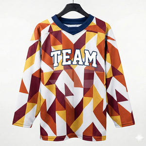เสื้อฮอกกี้พิมพ์ลายแบบซับลิเมชั่น ผ้าตาข่ายระบายความชื้นประสิทธิภาพสูง สำหรับผู้ใหญ่ทุกเพศทุกวัย ไซส์พลัส เสื้อฮอกกี้น้ำแข็ง - Product Image 4