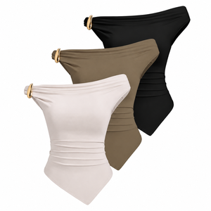 2026 Trending Strapless Breathable Eco-Friendly Knitted Tank <b>Top</b> Ladies Casual Beachwear Ladies Fashion Wholesale Manufacturer - Product Image 1