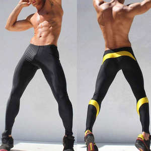 Legging de compression respirant pour homme, taille élastique, pour entraînement, yoga, gym, course et jogging – Prix raisonnable - Product Image 5