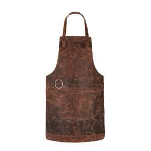 Tablier de menuisier robuste en cuir véritable pour charpentiers professionnels, avec plusieurs passants pour outils, bretelles croisées au dos, protection anti-odeurs, robuste - Product Image 1