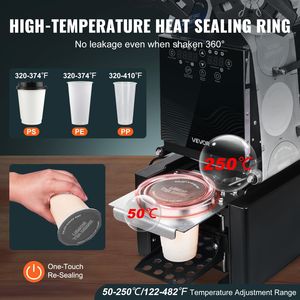 Sigillatrice Elettrica Automatica per Tazze da 190 mm di Altezza (90/95 mm) - 500-650 Tazze/Ora - Product Image 3