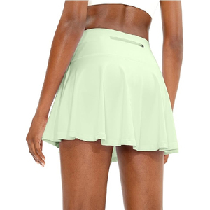 Mini-jupe plissée élastique à séchage rapide pour le golf, la course et le tennis – Vêtement de sport plissé d'été pour femme – Mini-jupe basique pour femme - Product Image 3