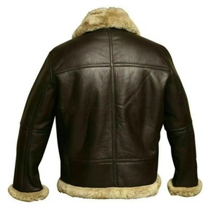 Chaqueta de Cuero Premium Personalizada para Hombre, Chaqueta de Cuero con Forro de Piel para Invierno, Estilo Casual con Cuello Alto y Logotipo en el Frente - Product Image 2