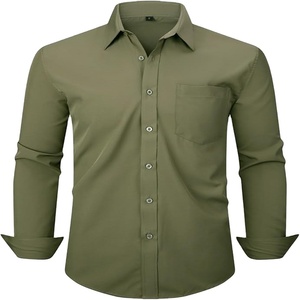 Export Oriented Wholesale New Fashionable <b>Men's</b> Office Formal <b>Dress</b> <b>Shirt</b> 100% Cotton Long Sleeve High Quality Customized Logo - Product Image 5