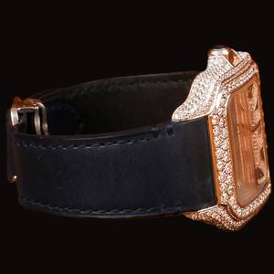 Nouvelle montre de luxe bicolore en acier inoxydable avec mouvement à quartz et diamants Moissanite VVS1, calendrier intégré, en gros et à prix abordable - Product Image 5