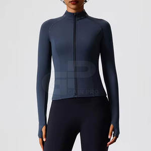 Veste de yoga tendance pour femme, tissu léger, fermeture éclair intégrale, coupe ajustée, veste de sport pour entraînement fitness et course à pied - Product Image 6
