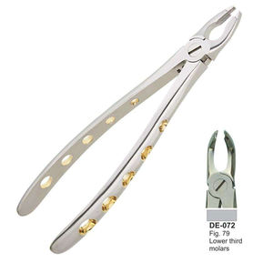Instrumentos de Laboratorio Dental de Ortodoncia al por Mayor, Fórceps de Extracción de Acero Inoxidable (Patrón Inglés) Shuja Surgico - Product Image 1