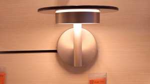 Modern Wall Sconce Metal Frame Glass Shade LED Wall Light 11.5W <b>Indoor</b> Decorative <b>Lighting</b> - Product Image 2