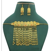 Collier ras du cou traditionnel plaqué or, fait main, nouveau design, pour mariage africain, arabe, Moyen-Orient, ensemble Martasha tendance
