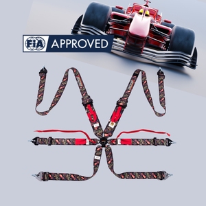 Harnais de course TBRACING FIA Motorsport SPORT PLUS 5/6 points, ceinture de sécurité de course OEM ODM, logo personnalisé, couleur personnalisée, pour utilisation sur circuit - Product Image 2