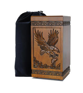 Urnes funéraires en bois faites à la main de style américain moderne, décoratives, pour hommes et femmes, capacité de 220 pouces cubes, prix bas - Product Image 3