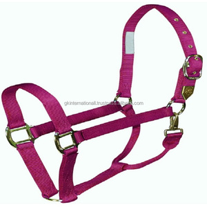 PREMIUM QUALITY HORSE HALTER IN VERY ATTRACTIVE COLOR HORSE RIDING NYLON HALTER IN FULL COB OVER SIZES - Product Image 6