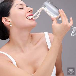 PRAO Graceful Globe <b>Pearl</b> Pendant <b>Set</b> Elegant Fine Jewelry Collection - Product Image 1