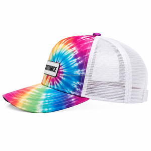 หมวกแก๊ปตาข่ายแบบ Tie Dye ปรับแต่งได้ หมวกแก๊ปตาข่ายสำหรับผู้ชาย ระบายอากาศได้ดี หมวก Snapback ปักลาย หมวกเบสบอล - Product Image 2