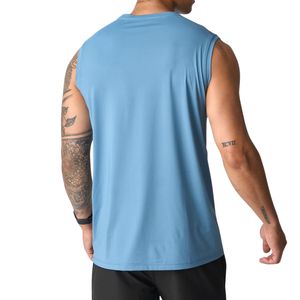Custom Men Quick Dry Sleeveless Shirt Wholesale OEM ODM Gym Training Tank Lightweight Fitness Workout <b>Top</b> Manufacturer - Product Image 2