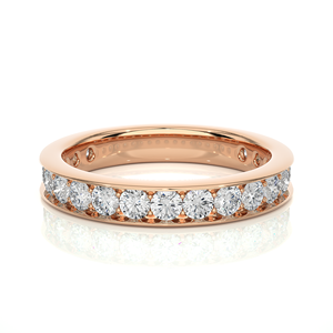 Elegante Anillo de Diamantes Naturales de Corte Redondo en 19 Piezas, Anillo de Diamantes de Oro de 18K Personalizado para Boda y Aniversario para Mujer - Product Image 5