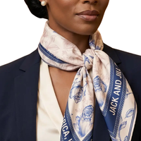 Écharpe carrée unie Heritage Bloom 100% soie, douce et légère, châle élégant, accessoire de voyage confortable pour un style au quotidien