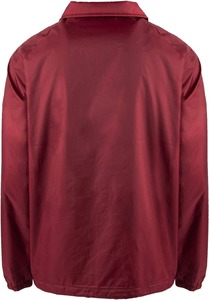 Men's Red Windproof Casual Shirt Jacket With Turn-down Collar And Button Closure Autumn Wear - Product Image 6
