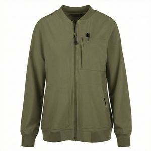 Chaqueta de Enfermería Personalizada de Alta Calidad para Mujer, Impermeable, Uniforme Médico, Chaqueta Abrigada con Cierre Frontal, Chaqueta Tipo Bomber - Product Image 6