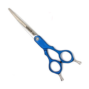 6-Inch Blue Curve <b>Dog</b> Grooming <b>Scissors</b> Professional Pet Hair Cutting Shears with Ergonomic Handle Blunt Safety Tips - Product Image 2