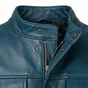 Chaqueta de Motociclista de Cuero Genuino para Hombre de la Mejor Calidad, Nueva Colección de Invierno, Chaquetas de Motocicleta con Protecciones Desmontables Personalizadas - Product Image 4