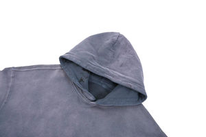 Hoodies en mélange de coton, hiver, à capuche, logo personnalisé, grandes tailles, unisexe, molleton épais, imprimé en relief, coupe oversize - Product Image 6