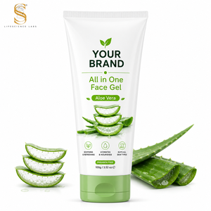 Gel Facial Puro de Aloe Vera Orgánico Herbal al por Mayor de Marca Privada, Lavanda, Reparación de la Piel, Calmante, Hidratación Profunda, Iluminador, Todo en Uno - Product Image 3