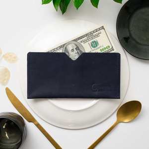 Tarjetero y Porta Cheques de Cuero Genuino, Diseño Clásico, Resistente al Agua, Ligero y de Lujo para Hoteles LBH-0215 - Product Image 1