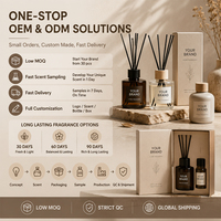 AIKUN Pengiriman Tiga hingga Tujuh Hari Pabrik Kemasan Kustom Premium Ramah Lingkungan Reed Diffuser untuk Hadiah Musiman Grosir