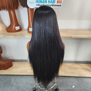 Perruques en cheveux naturels, cheveux vietnamiens bruts, lisses comme des baguettes, super double drawn, perruque frontale 13x4, extensions de cheveux humains vierges - Product Image 3