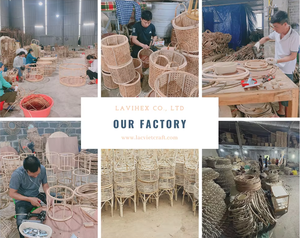 Plateau de service rond décoratif en rotin naturel bohème avec fond en jonc de mer, plateau personnalisé pour cuisine, salle de bain, en provenance du Vietnam - Product Image 6