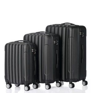Valigia da viaggio multifunzionale 3-in-1 di grande capacità nera - Product Image 2