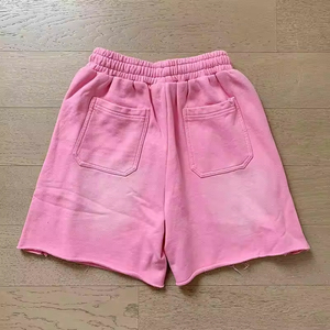 Shorts pour homme de haute qualité, délavés, effet soleil, style vintage, streetwear, déchirés, en tissu épais, délavés à l'acide - Product Image 4