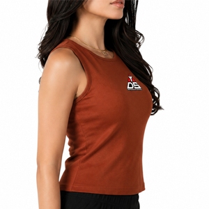 <b>Women's</b> Ribbed <b>Tank</b> <b>Top</b> Premium Quality Fabric Slim Fit Fitness Breathable Lightweight Export Quality Custom Made <b>Tank</b> <b>Top</b> - Product Image 3