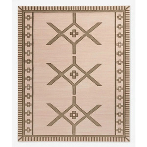 Alfombra Anudada a Mano Ecológica de Algodón y Lana, Alfombra Natural para Interiores Hecha a Mano, Alfombra Anudada a Mano de Algodón y Lana de Estilo Rústico - Product Image 1